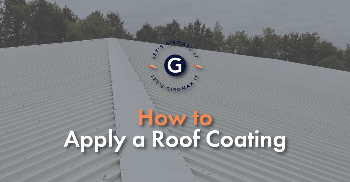 How to apply a roof coating